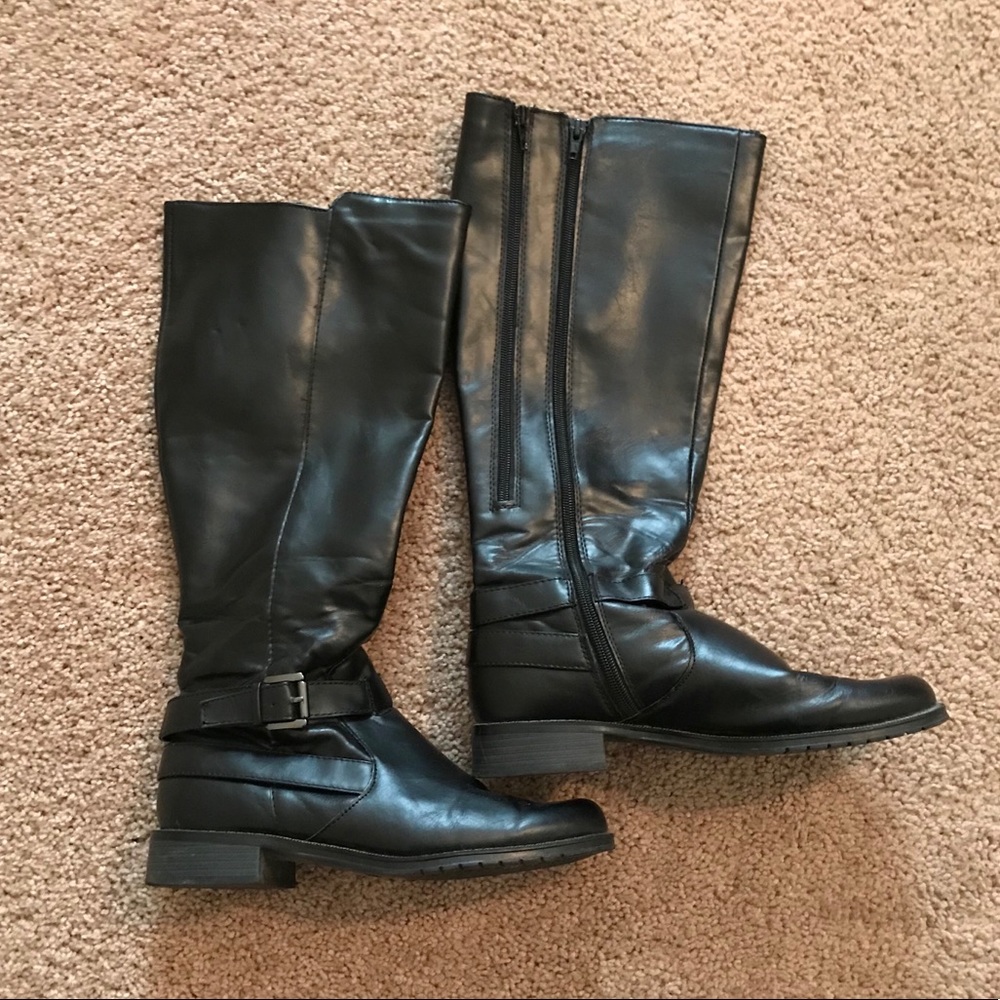 Black riding boots by Aerosoles